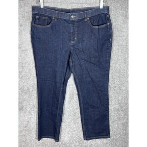 Denim & Co Jeans Womens Size‎ 16P 16 Petite Blue Stretch Straight Leg Pockets
